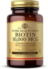 Solgar Biotin 10,000 mcg Vegetable Capsules 60V cap