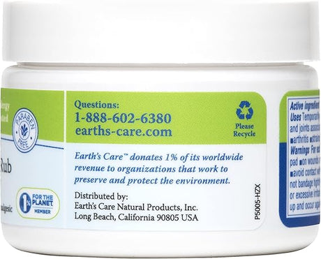 EARTHS CARE MUSCLE & JOINT RUB WITH ARNICA MONTANA 2.5 OZ