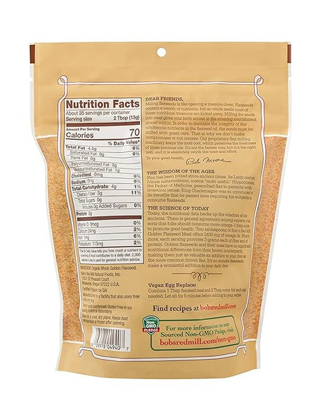 BOB`S RED MILL Flaxseed Meal Golden 16 OZ