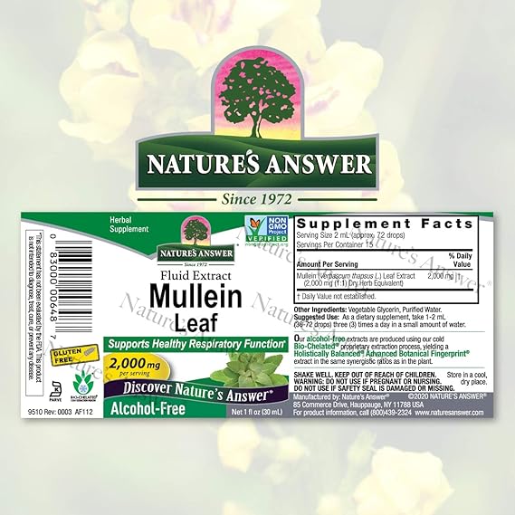 NATURE'S ANSWER MULLEIN LEAVES 1OZ