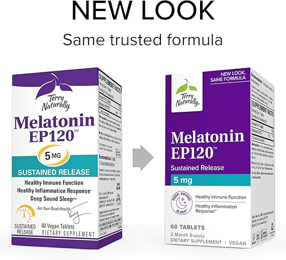 Melatonin EP120 Sustained Release 5 mg 60 Tablets