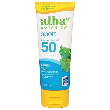 ALBA BOTANICA SUNSCREEN SPORT ISLAND VIBE SPF50 3OZ