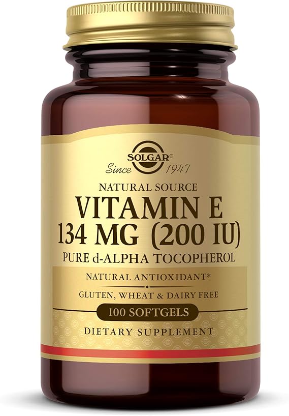 Solgar Vitamin E 200 IU Alpha Softgels 100softgel