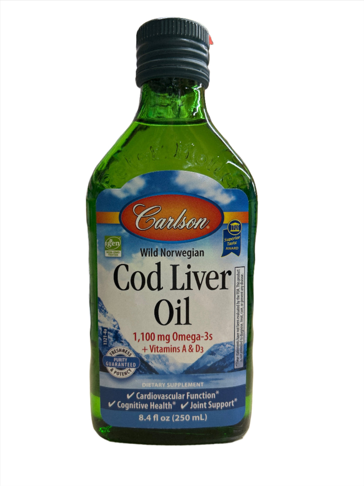 Carlson Cod Liver Oil Unflavored 1100 mg