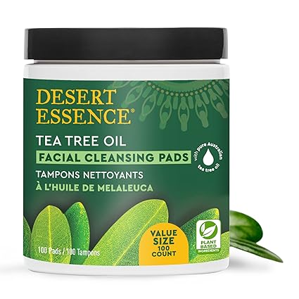 Desert Essence TEA TREE CLEANSING PADS 100 Pak