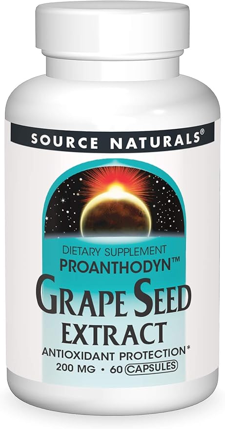 SOURCE NATURALS GRAPE SEED EXT 200MG CAP 60C