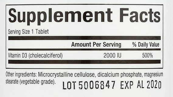 Natural Factors VITAMIN D3 50 MCG (2,000 IU) 90/TAB