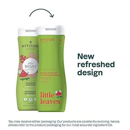 ATTITUDE LITTLE LEAVES 2-IN-1 SHAMPOO WATERMELON COCO 16OZ