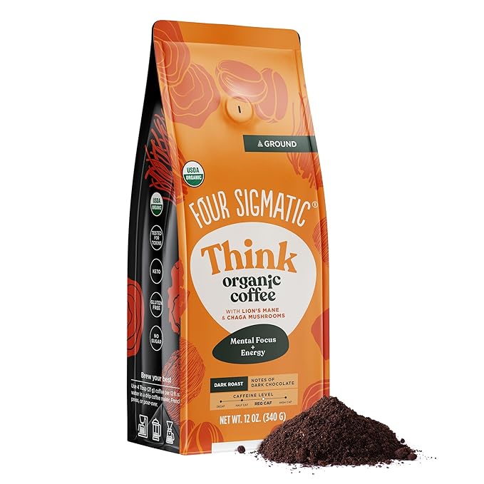 FOUR SIGMATIC THINK ORGANIC GROUND COFFEE 12OZ