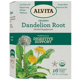 ALVITA TEAS Dandelion Root Herbal Tea Supplement 16 BAG