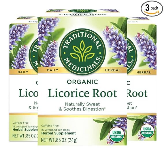 TRADITIONAL MEDICINALS TEAS Organic Licorice Root Tea 16 BAG