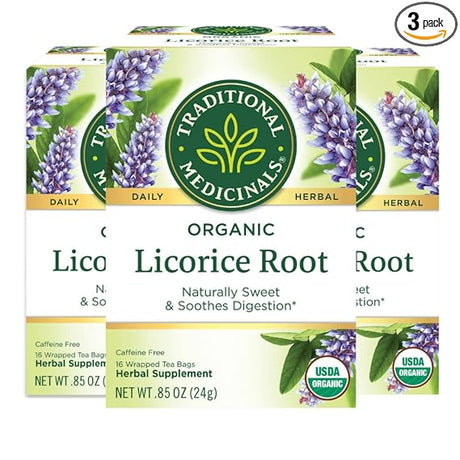 TRADITIONAL MEDICINALS TEAS Organic Licorice Root Tea 16 BAG