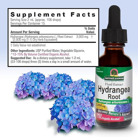 NATURE'S ANSWER HYDRANGEA ROOT 1OZ