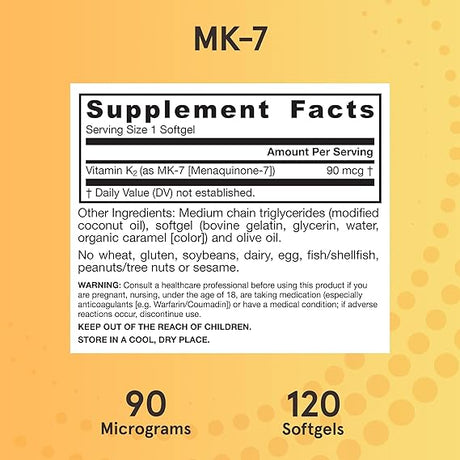 Jarrow Formulas MK-7 (K2) 90 mcg