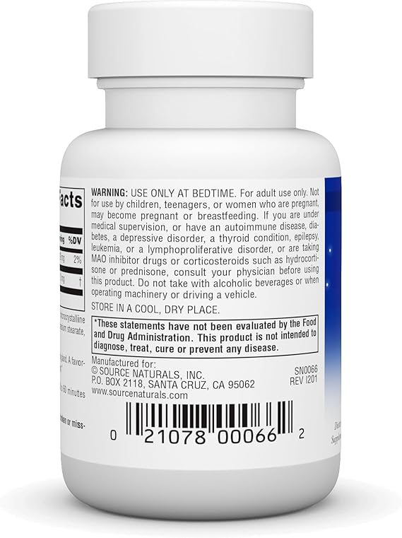 SOURCE NATURALS SLEEP SCIENCE MELATONIN 3MG T/R 120T