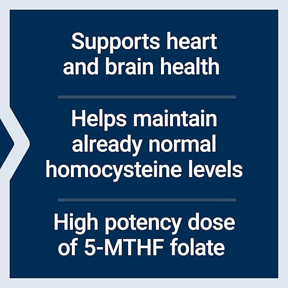 High Potency Optimized Folate L-Methylfolate 8500 mcg DFE