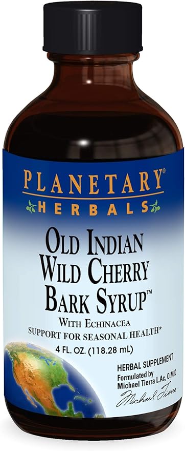 PLANETARY HERBALS DR. TIERRA'S WILD CHERRY BARK SYRUP 4OZ