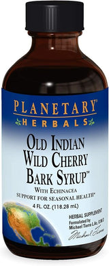 PLANETARY HERBALS DR. TIERRA'S WILD CHERRY BARK SYRUP 4OZ