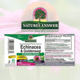 Nature's Answer Echinacea & Goldenseal with Organic Alcohol, 2-Fluid Ounces | Promotes Overall Wellness | Natural Immune Booster | Inflammatory Reducer