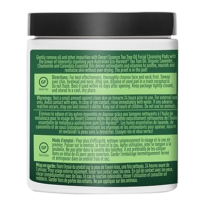 Desert Essence TEA TREE CLEANSING PADS 100 Pak