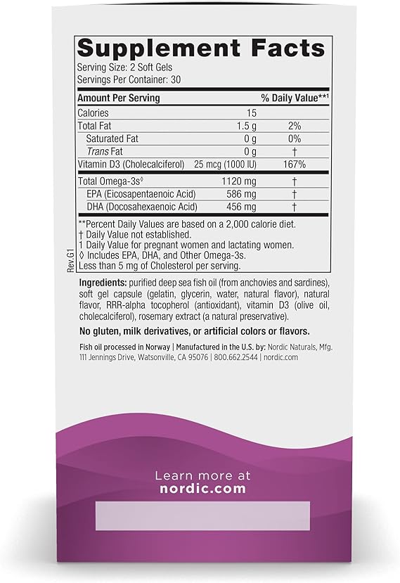 Postnatal Omega-3 1120 mg, 1000 iu Vitamin D3