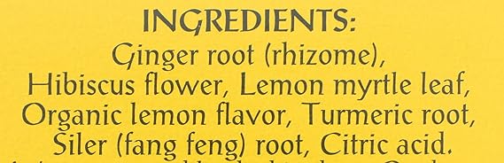 TRIPLE LEAF TEA Lemon Ginger Tea 20 BAG