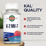 Kal K-2 MK-7 Raspberry 60CT  Lozenge