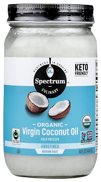 SPECTRUM NATURALS Coconut Oil, Unrefined 14 OZ