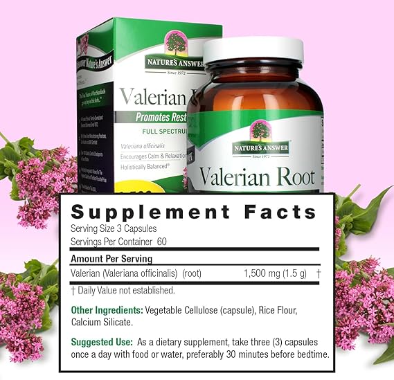 NATURE'S ANSWER VALERIAN  ROOT 180C