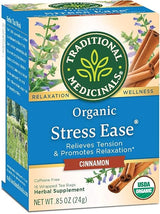 TRADITIONAL MEDICINALS TEAS Organic Stress Ease Cinnamon Tea 16 BAG