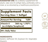 Solgar Vitamin E 268 mg (400 IU) Alpha Softgels 250softgel