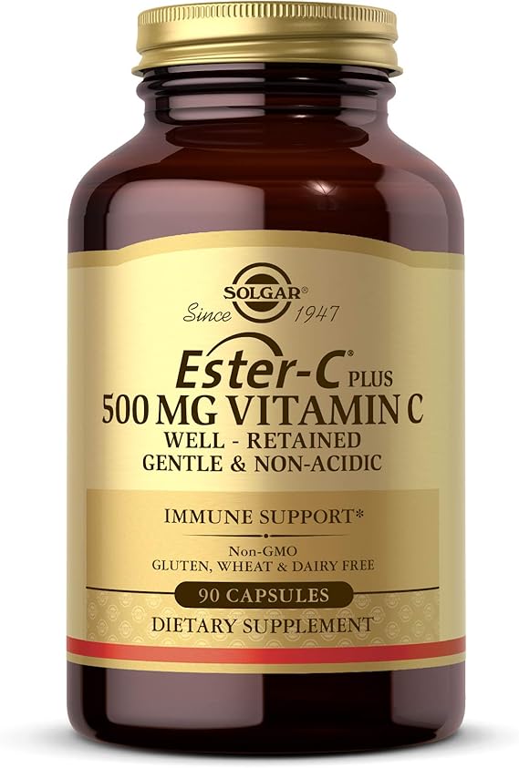 Solgar Ester-C® Plus 500 mg Vitamin C Capsules  90cap