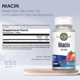 Kal Niacin Strawberry 200CT 25MG Tablet