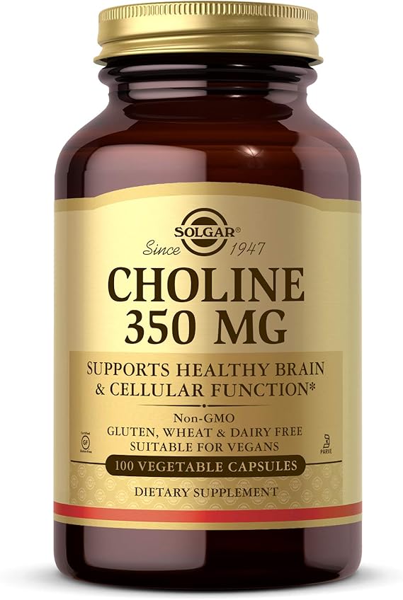 Solgar Choline 350 mg Vegetable Capsules 100V cap