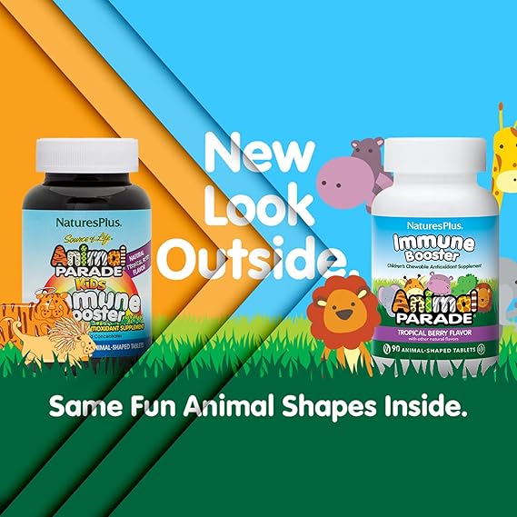 Animal Parade Immune Booster Chewable Tropical Berry Flavor