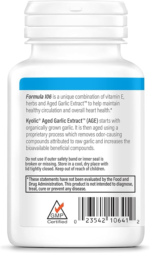 Kyolic Circulation Health Formula 106