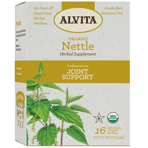 ALVITA TEAS Nettle Leaf Herbal Tea Supplement 16 BAG