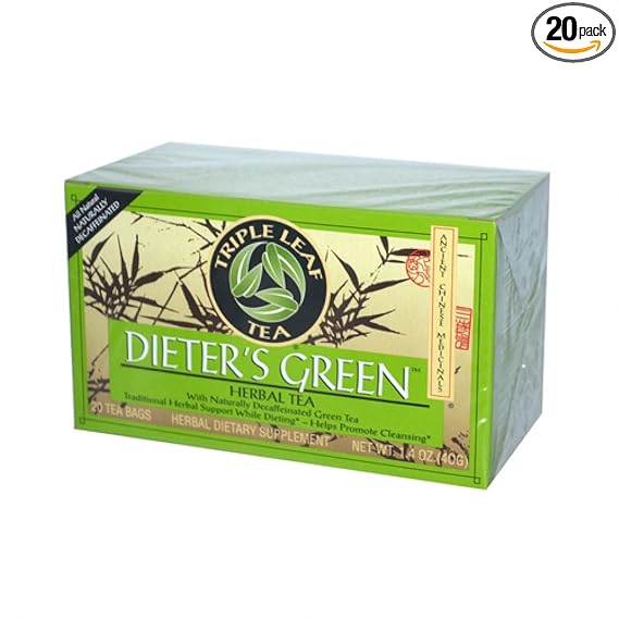 TRIPLE LEAF TEA Diet Green Herbal Tea 20 BAG