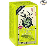 TRIPLE LEAF TEA Decaf Green Tea with Ginseng & Chinese Herbs 20 BAG