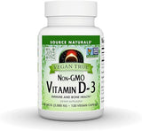 Source Naturals Vegan True NON-GMO Vitamin D-3 50 mcg (2,000 IU)