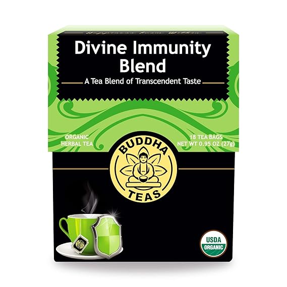 BUDDHA TEAS Organic Divine Immunity Blend Tea 18 BAG