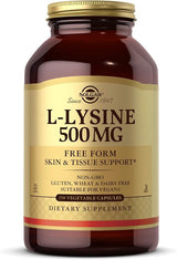 Solgar L-Lysine 500 mg Vegetable Capsules 250V cap