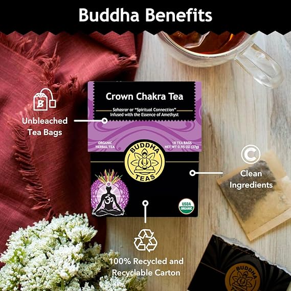 BUDDHA TEAS Organic Crown Chakra Tea 18 BAG