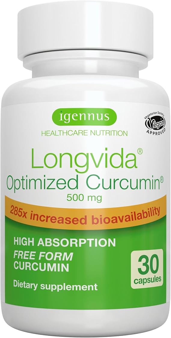 Longvida Curcumin 500 mg