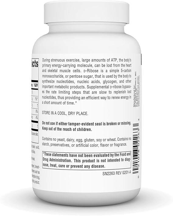 SOURCE NATURALS D-Ribose tablets 1000 mg