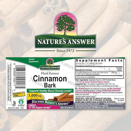 NATURE'S ANSWER CINNAMON 1OZ