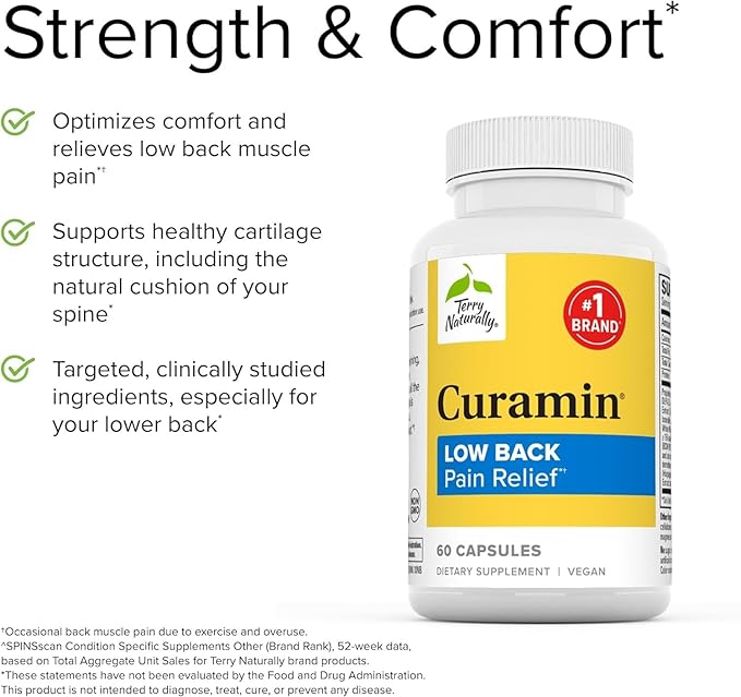 Terry Naturally Curamin Low Back Pain 60 Capsules