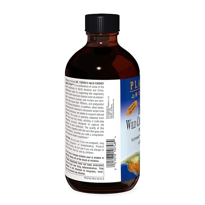 PLANETARY HERBALS DR. TIERRA'S WILD CHERRY BARK SYRUP 16OZ