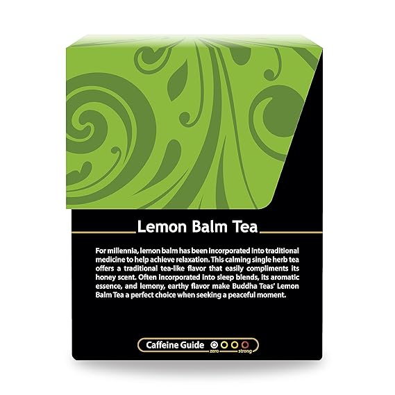 BUDDHA TEAS Organic Lemon Balm Tea 18 BAG