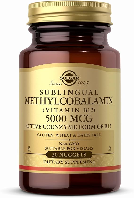 Solgar Methylcobalamin (Vitamin B12) 5000 mcg Nuggets 30tablet